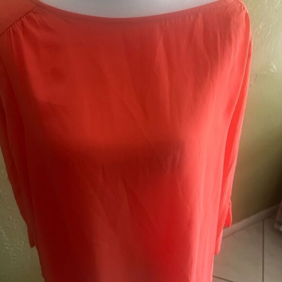 Vibrant Orange Blouse - Picture 1 of 4